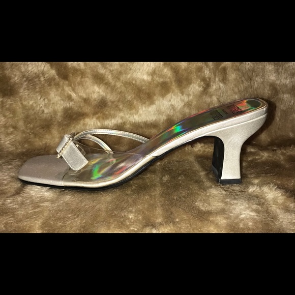 Size 10 - Slip-on heel sandals with short heel - Picture 4 of 6